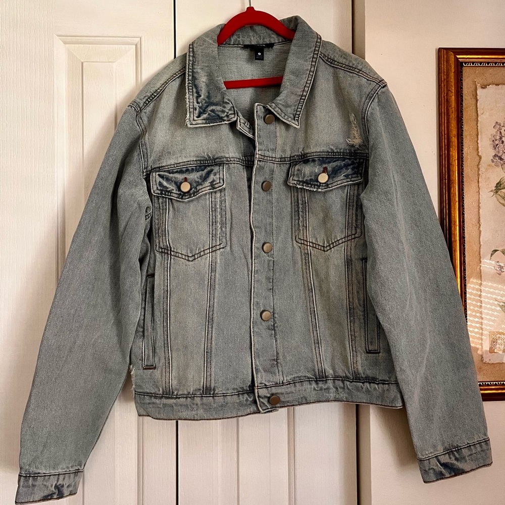 Aqua Light Blue Denim Jacket